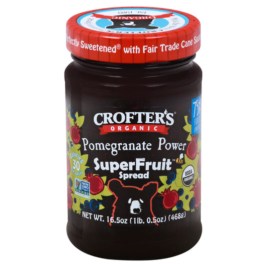 Crofters Spread Pomegranate Power Organic 16.5 Oz (Pack Of 6)