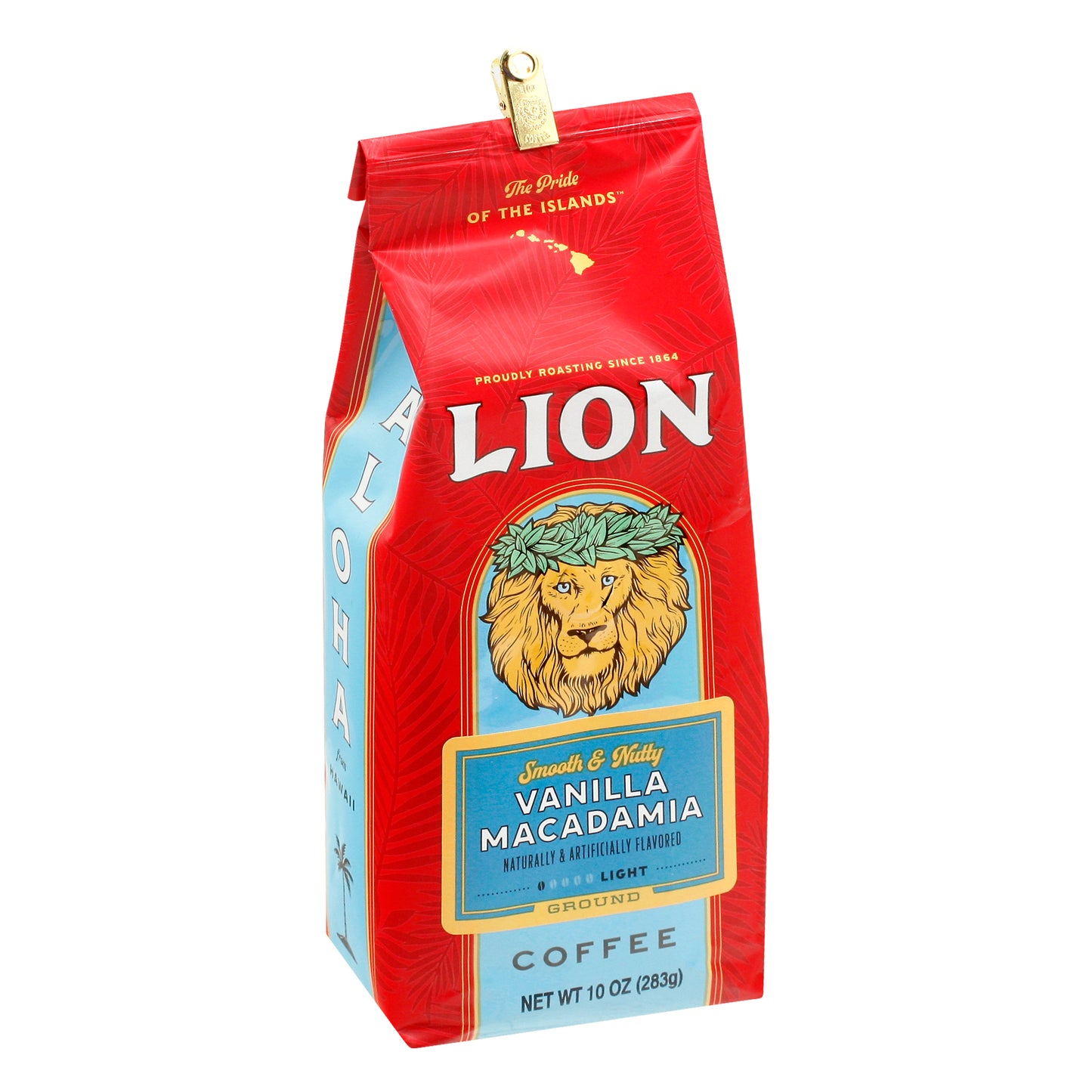Lion Coffee Vanilla Macadamia 10 Oz Pack of 6