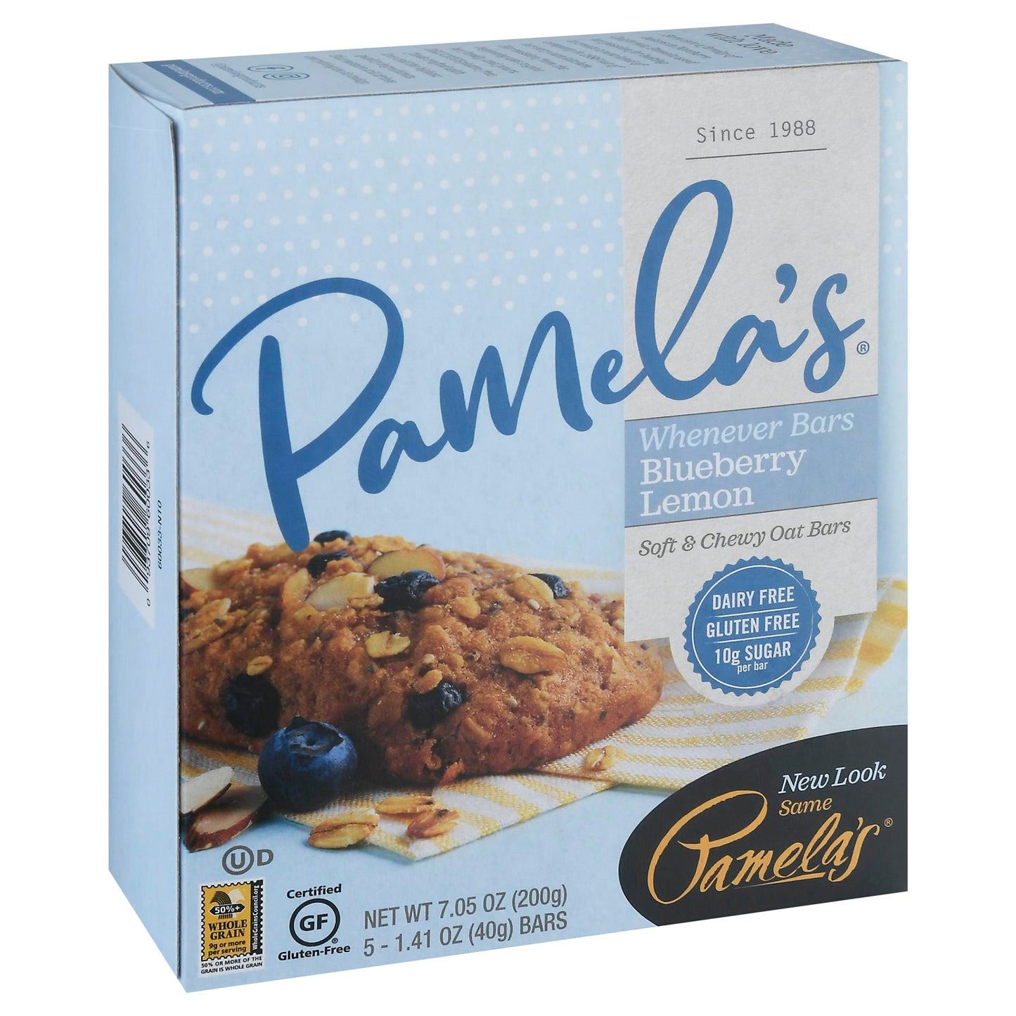 Pamelas Bar Oat Blueberry Lemon 7.05 oz (Pack Of 6)