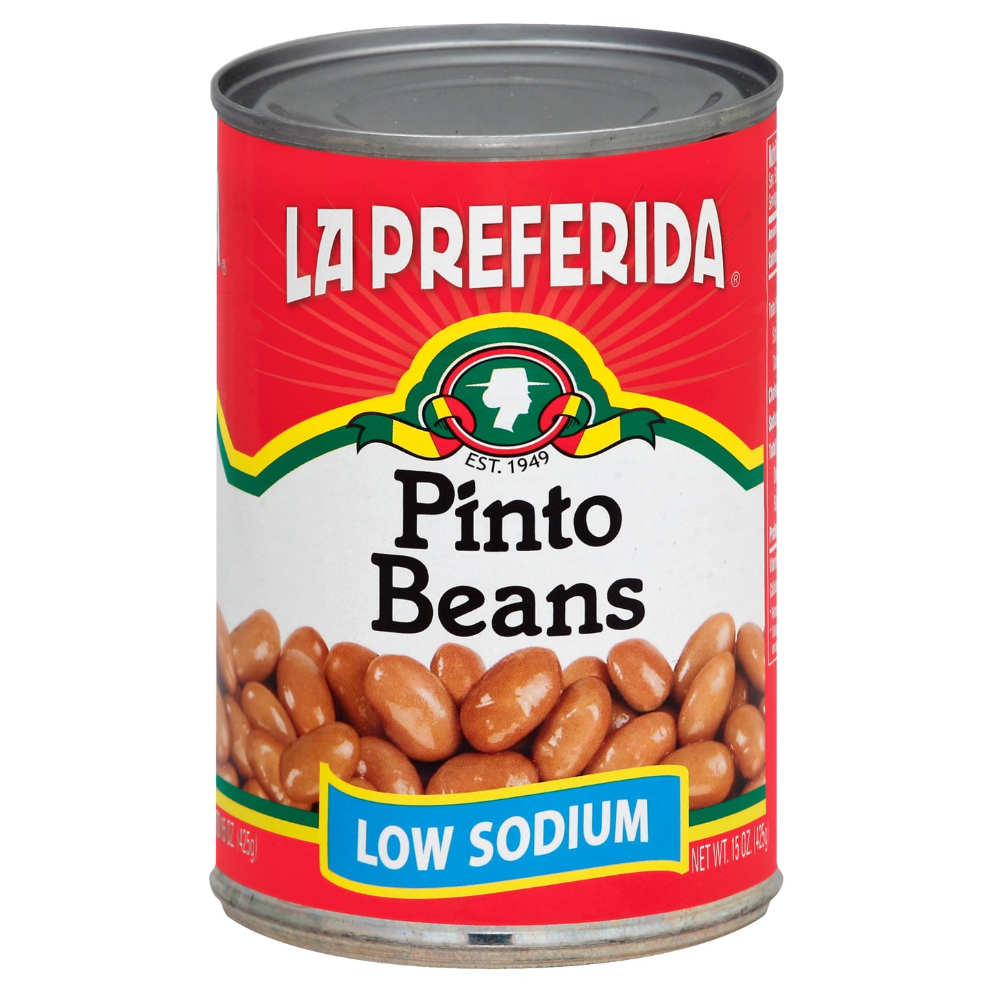 La Preferida Bean Pinto Low Sodium 15 oz (Pack Of 12)
