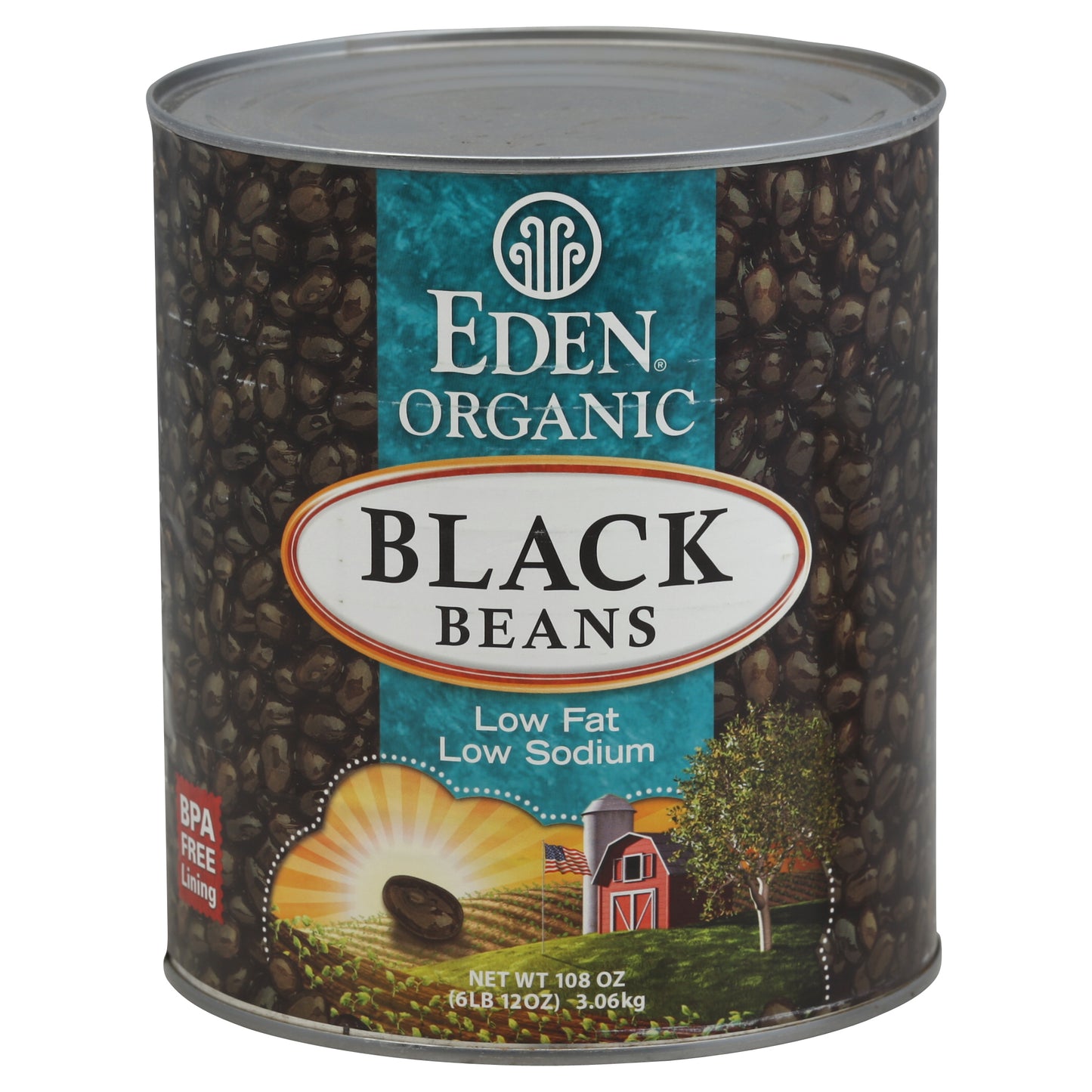 Eden Foods Bean Black Organic 108 Oz (Pack Of 6)