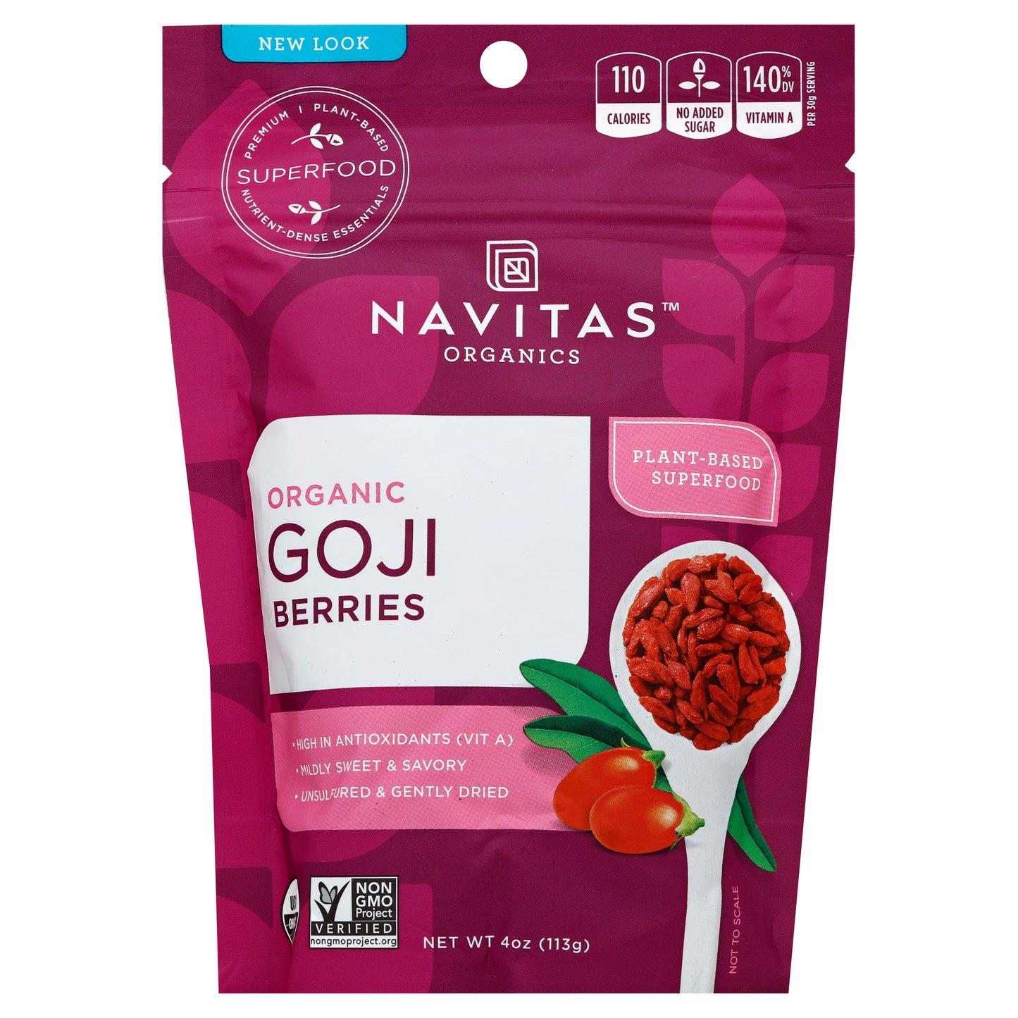 Navitas Goji Berry Organic 4 oz (Pack Of 12)
