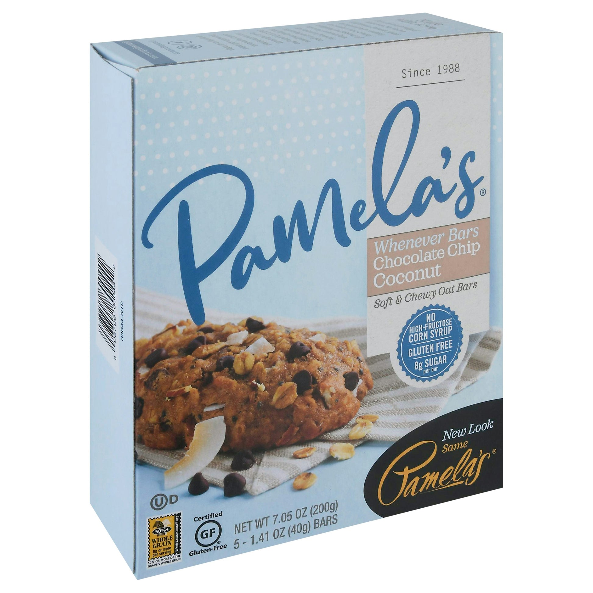 Pamelas Bar Oat Coconut Chocolate Chip 7.05 oz (Pack of 6)