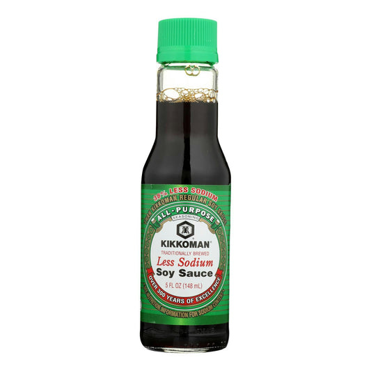 Kikkoman Soy Sauce - Less Sodium 5 oz (Pack of 12)