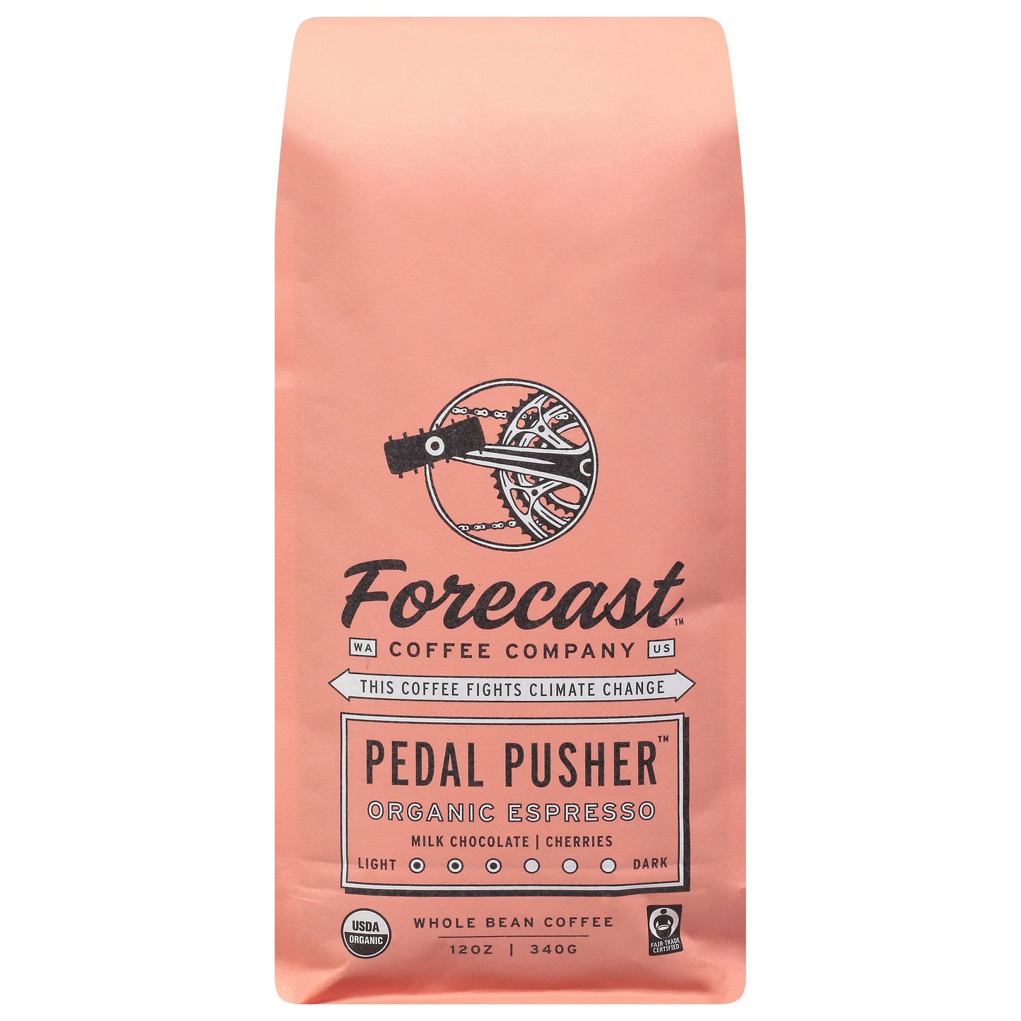 Forecast Coffee Coffee Whole Bean Pedal Pusher 12 Oz Pack of 6