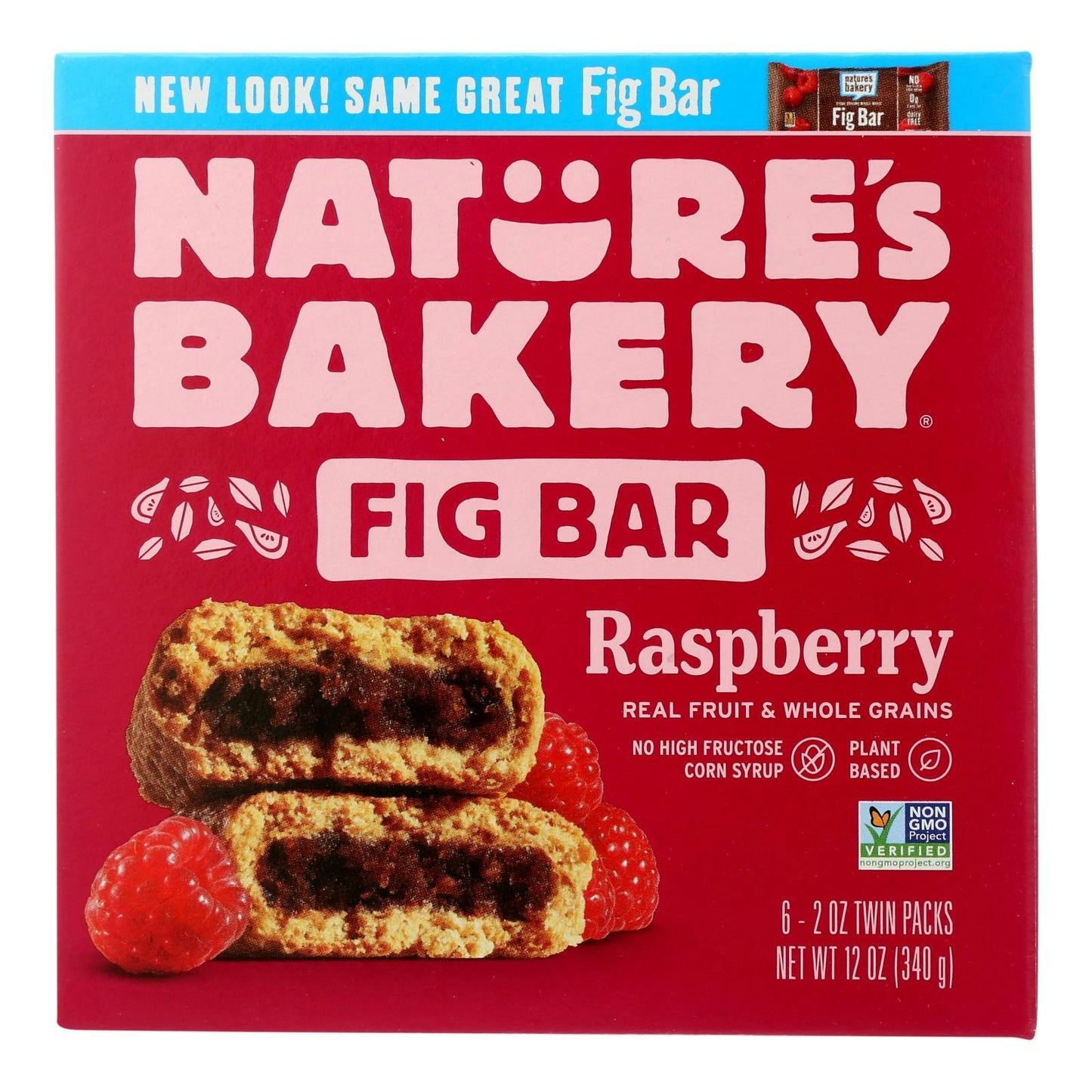 Natures Bakery Fig Bar Stone Ground Whole Wheat Raspberry - 6 - 2 oz (Pack of 6)
