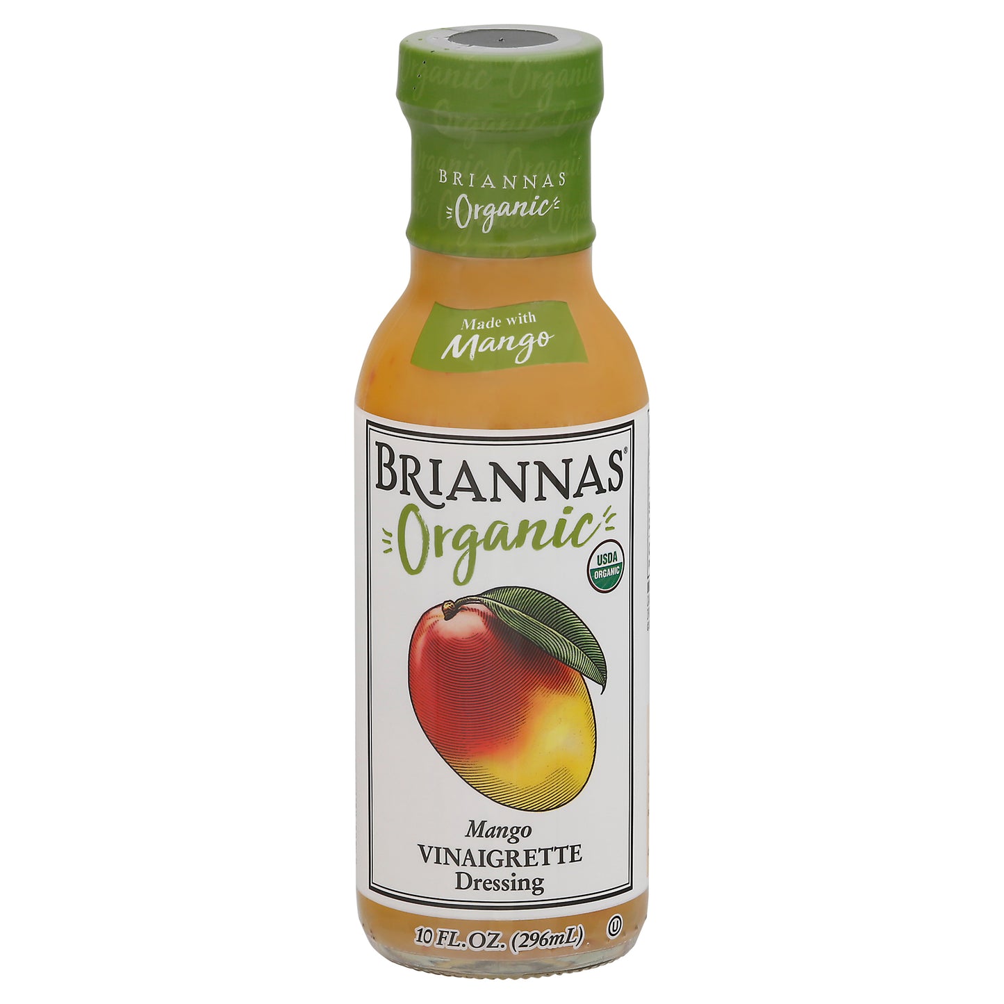 Briannas Dressing Tropical Mango Organic 10 oz (Pack Of 6)
