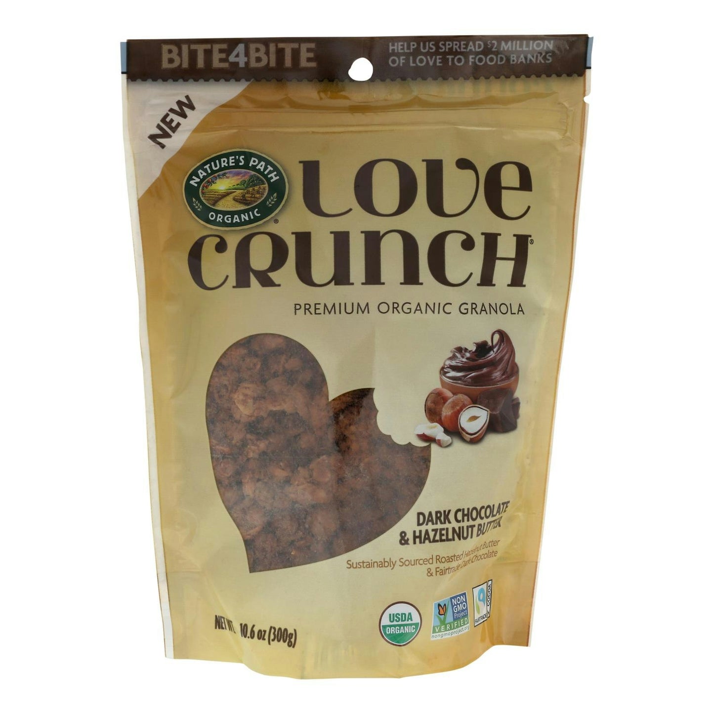 Natures Path Love Crunch Hazelnut Butter - 10.6 oz (Pack of 6)