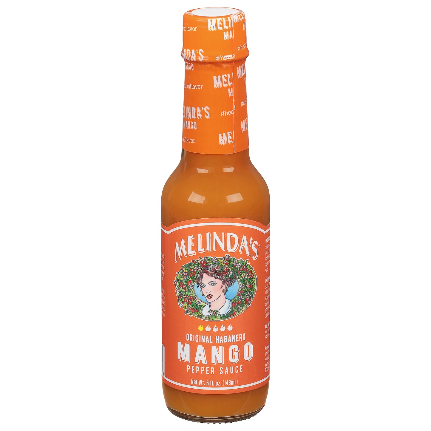 Melindas Sauce Hot Mango 5 oz (Pack Of 6)