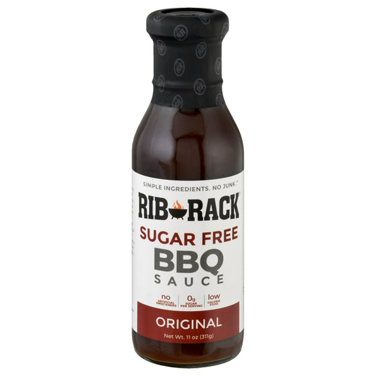 Rib Rack Sauce Barbeque Original Sugar free 11 oz (Pack Of 6)