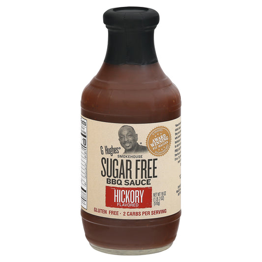 G Hughes Sauce Barbeque Sugar free Hickory 18 oz (Pack Of 6)