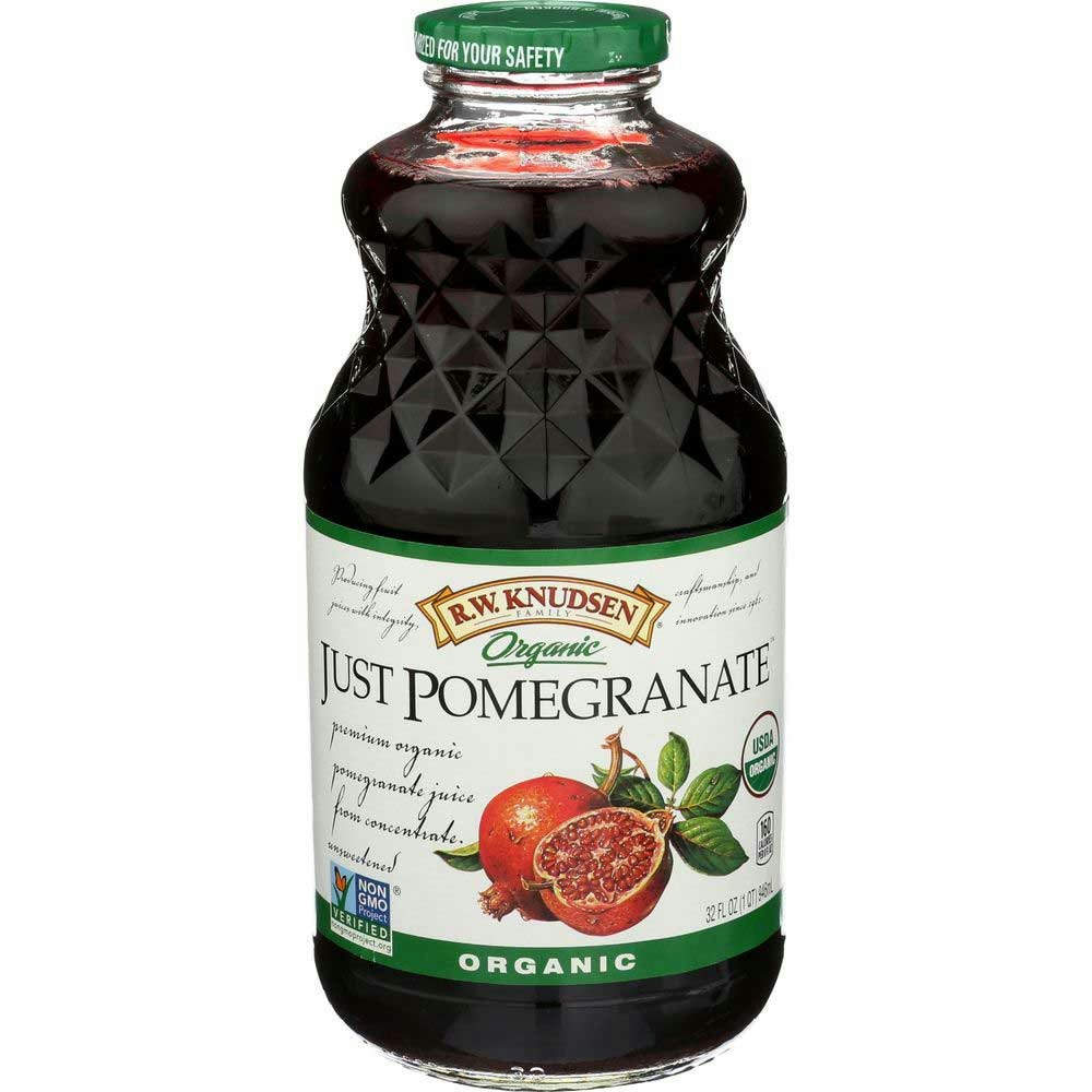 R.W. Knudsen Organic Just Pomegranate Juice - 32 Fluid Ounce (Pack of 6)