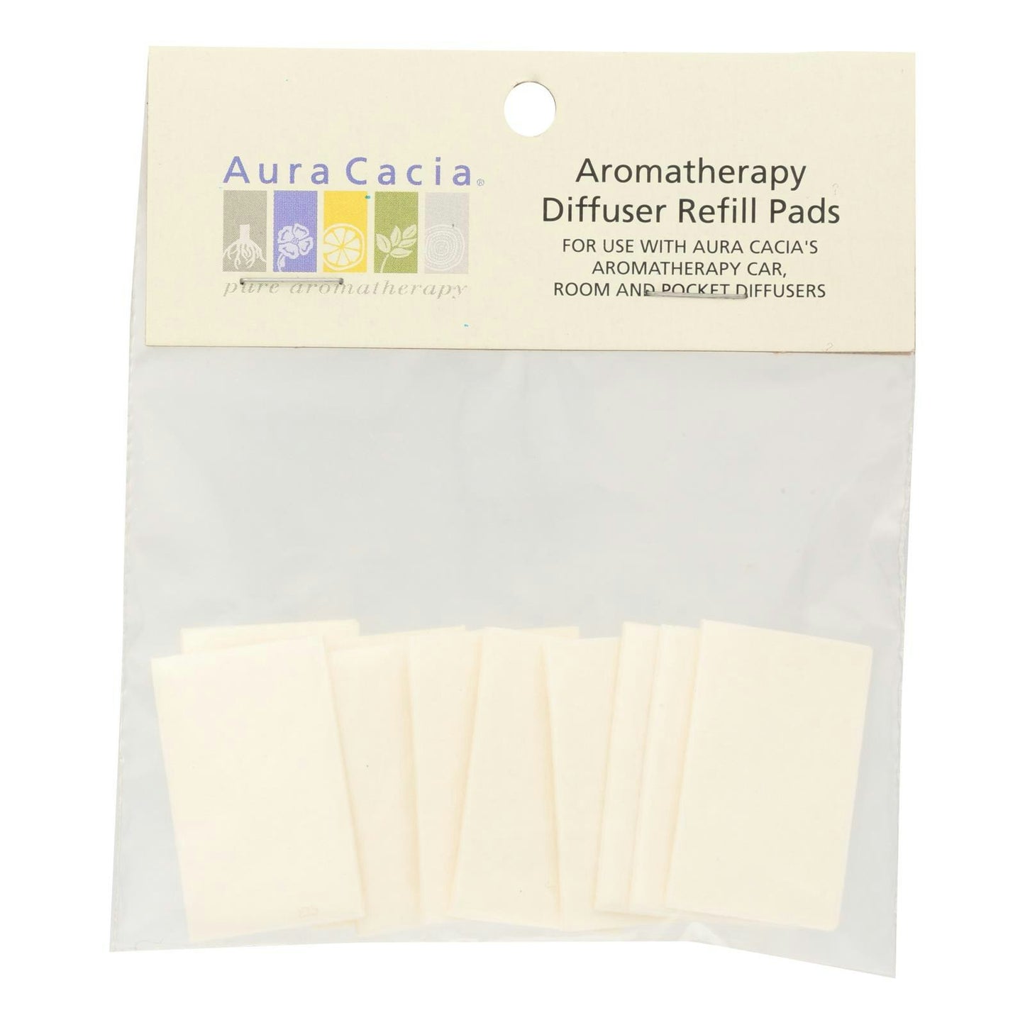 Aura Cacia - Diffuser Car/Room Refill 10 PK (Pack of 6)