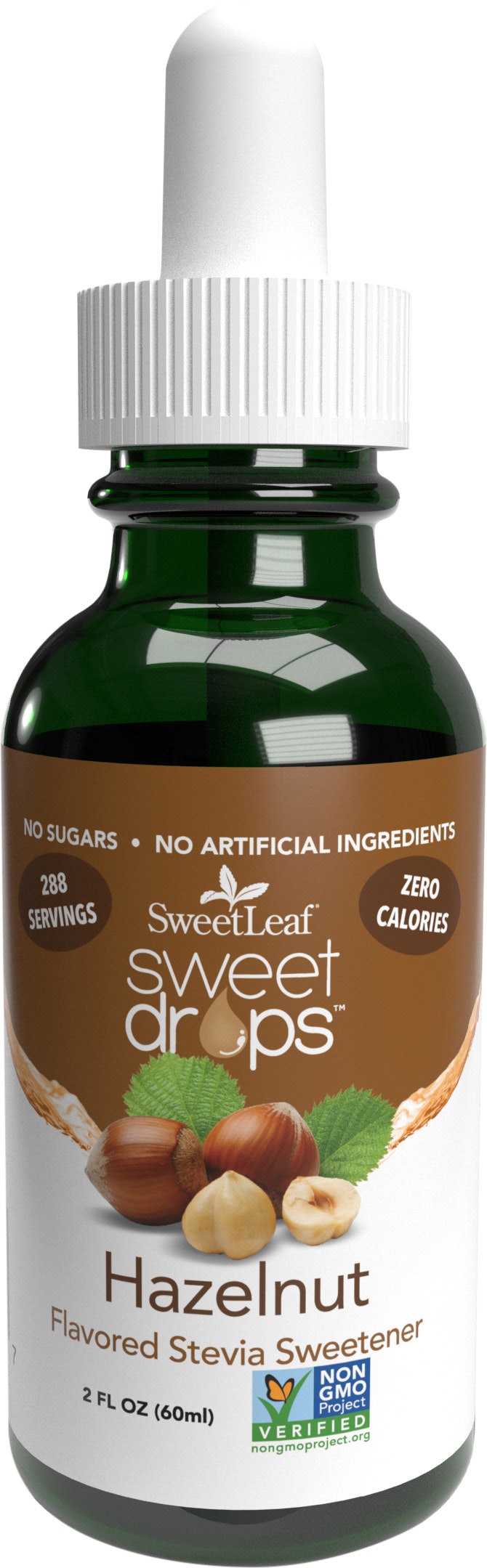 Sweetleaf Stevia Liquid Hazelnut 2 Oz (Pack of 3)
