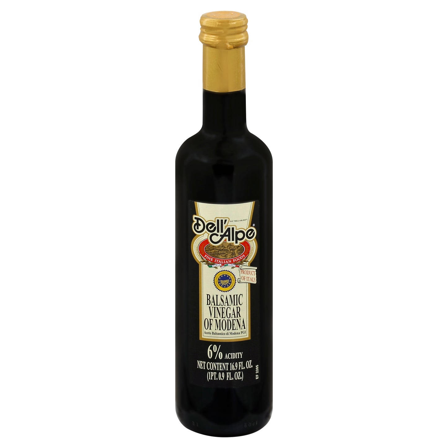 Dell Alpe Vinegar Balsamic Italian 16.9 oz (Pack Of 6)