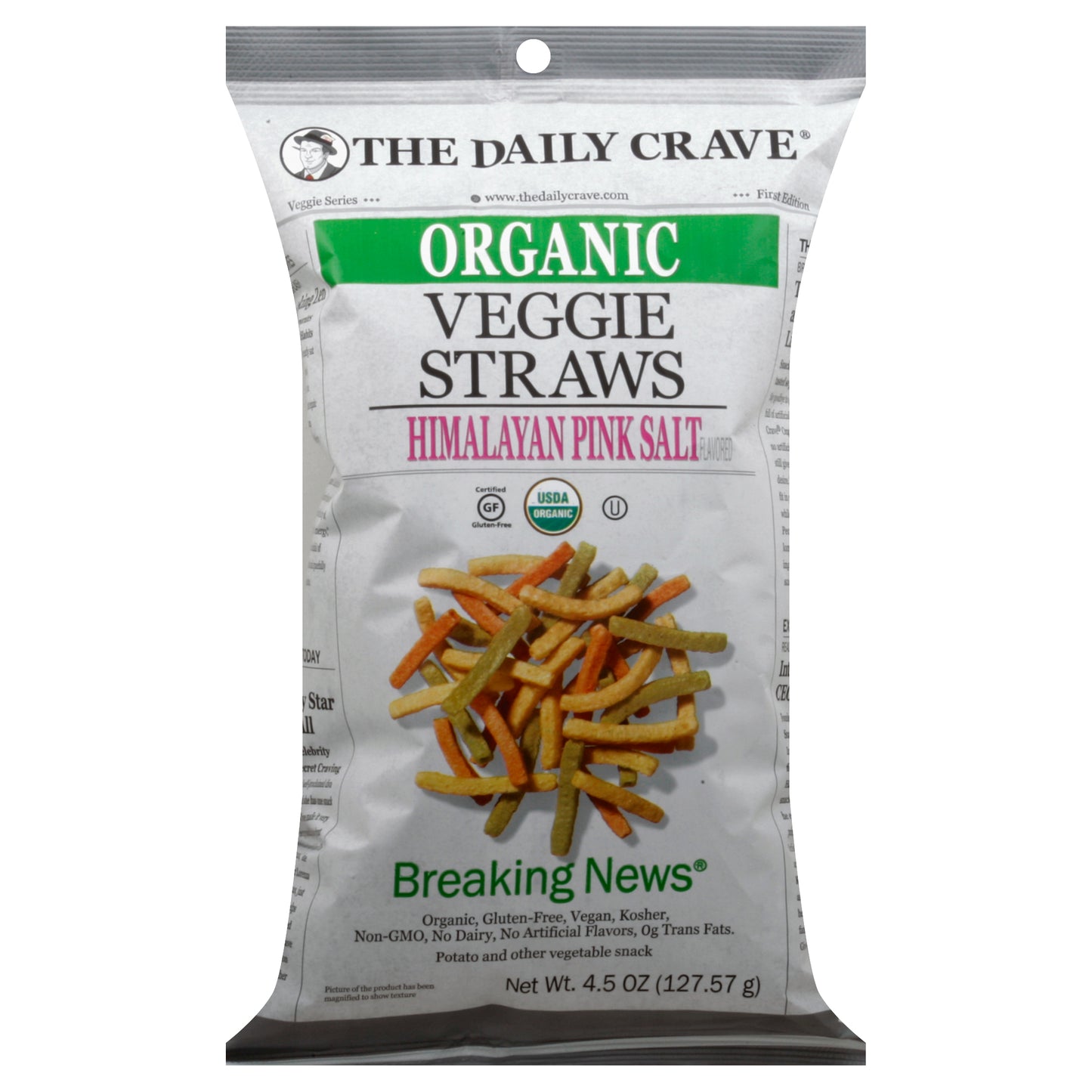 The Daily Crave Straw Veggie 4.5 oz (Pack Of 8)