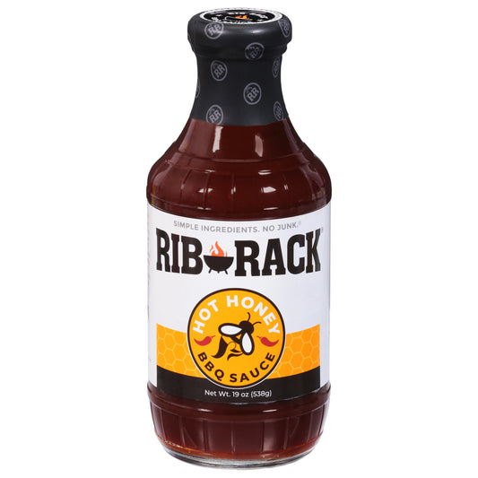 Rib Rack Sauce Ribs Hot Honey Barbeque 19 Oz (Pack Of 6)