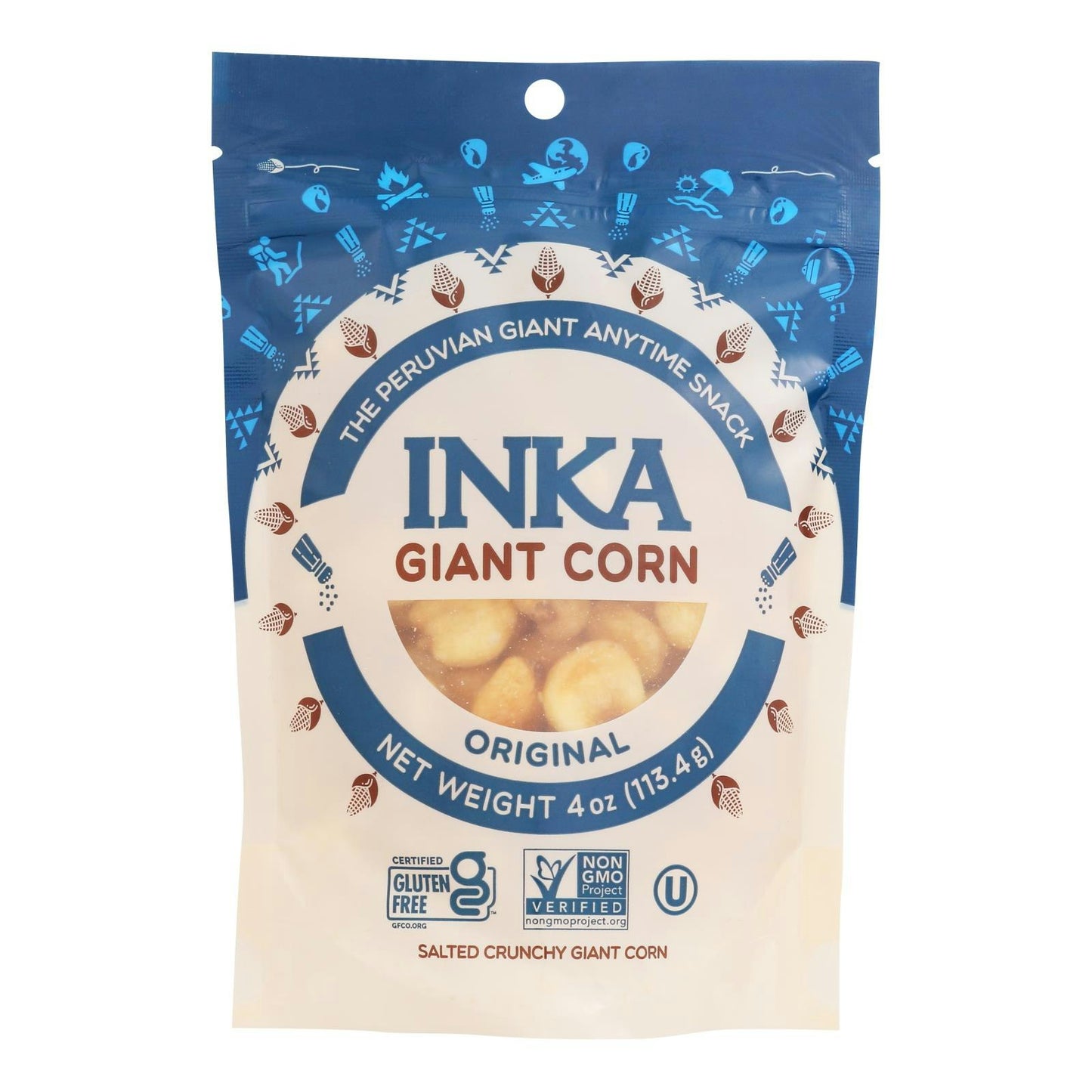 Inka Corn Roasted Giant Original Gluten Free - 4 oz (Pack of 6)