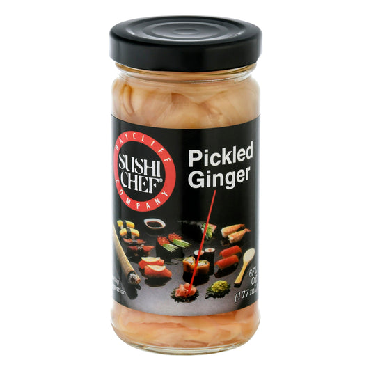 Sushi Chef Ginger Pieces 6 oz (Pack of 12)