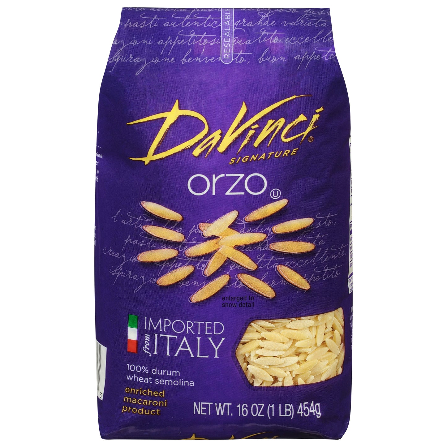 Davinci Pasta Orzo 16 oz (Pack of 12)