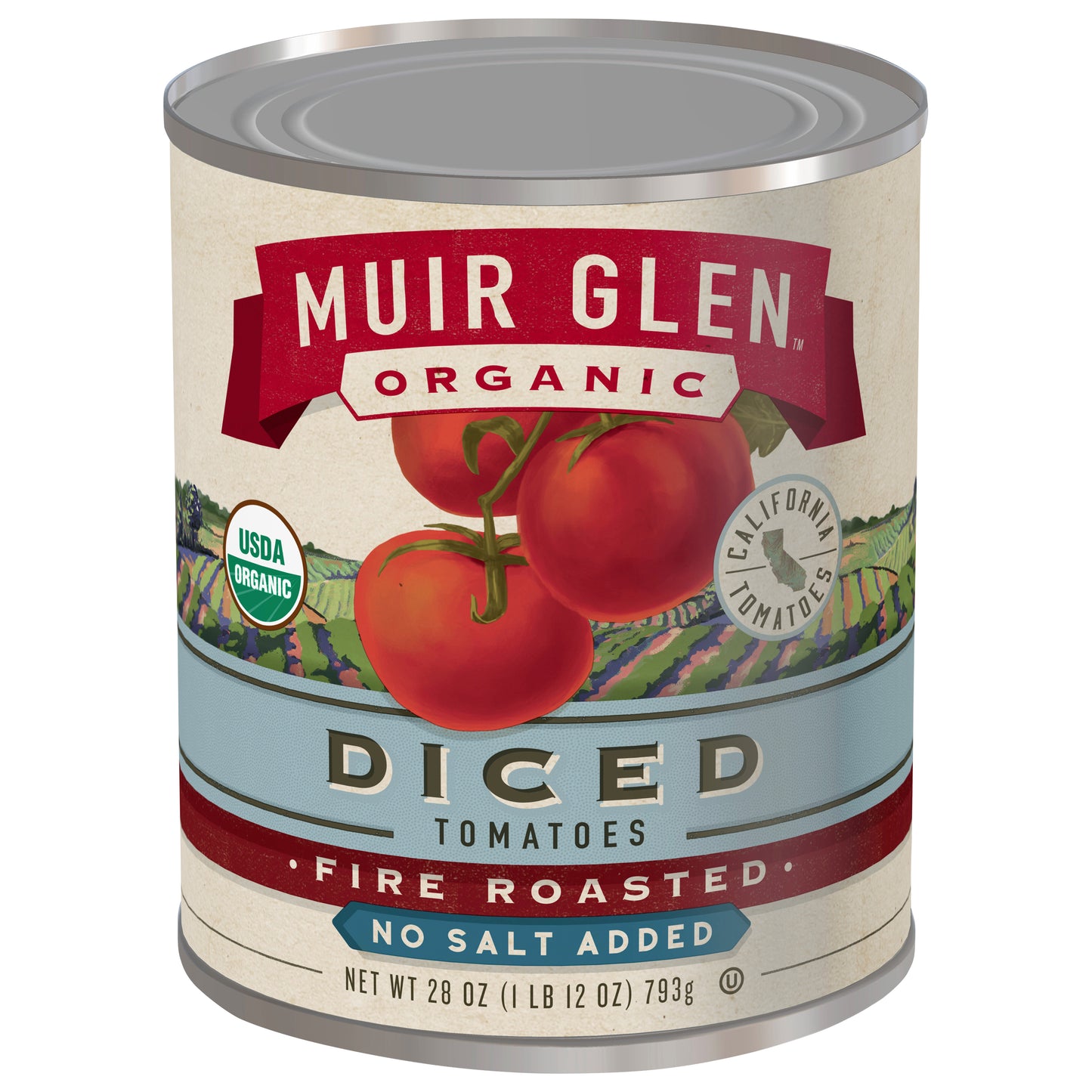 Muir Glen Tomatoes Diced Fire Roasted 28 oz (Pack Of 12)