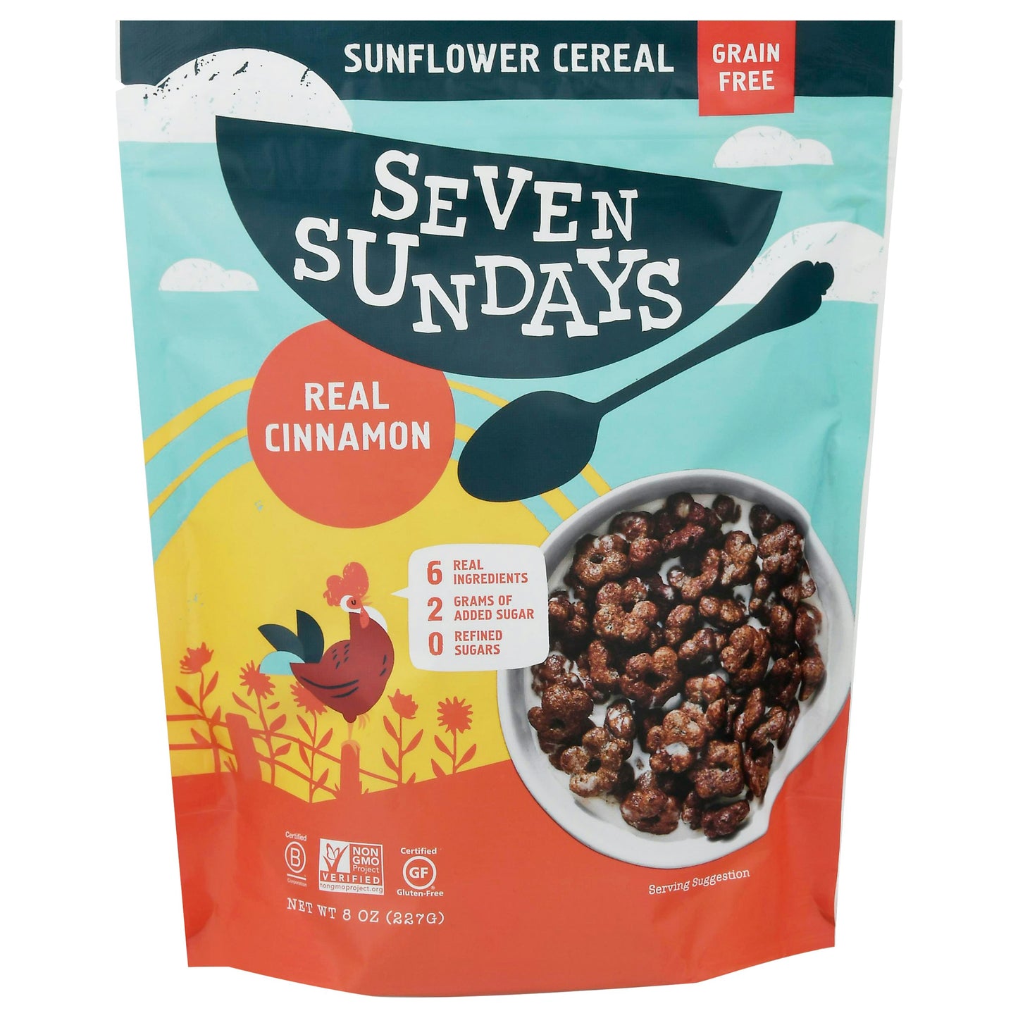 Seven Sundays Cereal Cinnamon Grain Free 8 oz (Pack of 6)