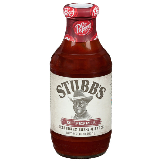Stubbs Sauce Barbeque Dr Pepper 18 oz (Pack of 6)