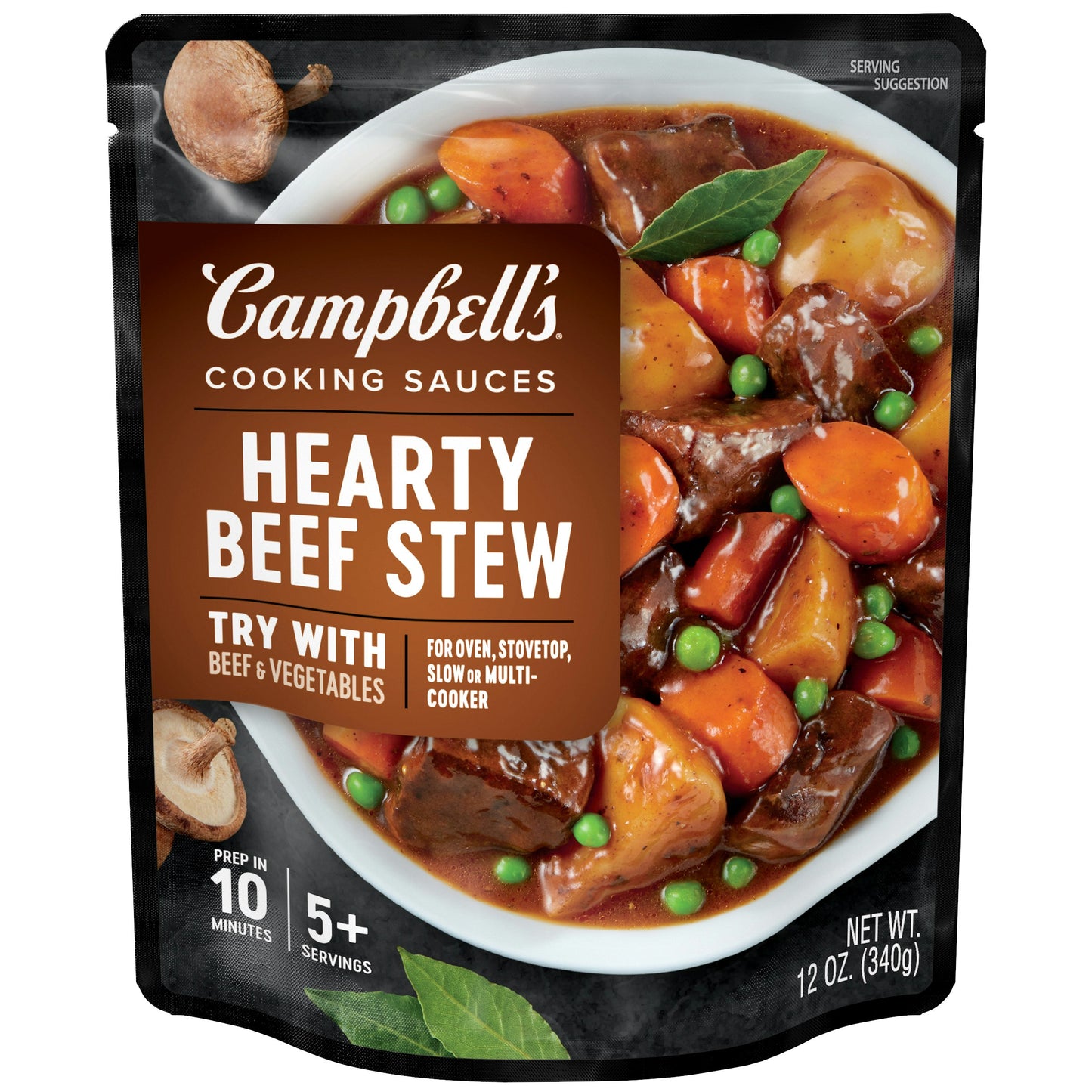 Campbells Sauce Beef Stew Slow Cook 12 oz (Pack of 6)