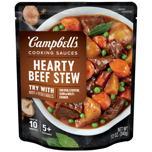 Campbells Sauce Beef Stew Slow Cook 12 oz (Pack of 6)