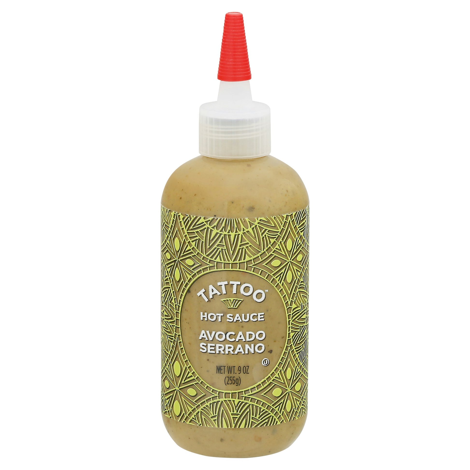 Tattoo Sauce Hot Avocado Serano 9 oz (Pack of 6)
