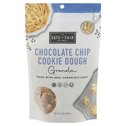 The Safe And Fair Food Co Granola Chocolate Chip Cookie 12 Oz (Pack of 6)