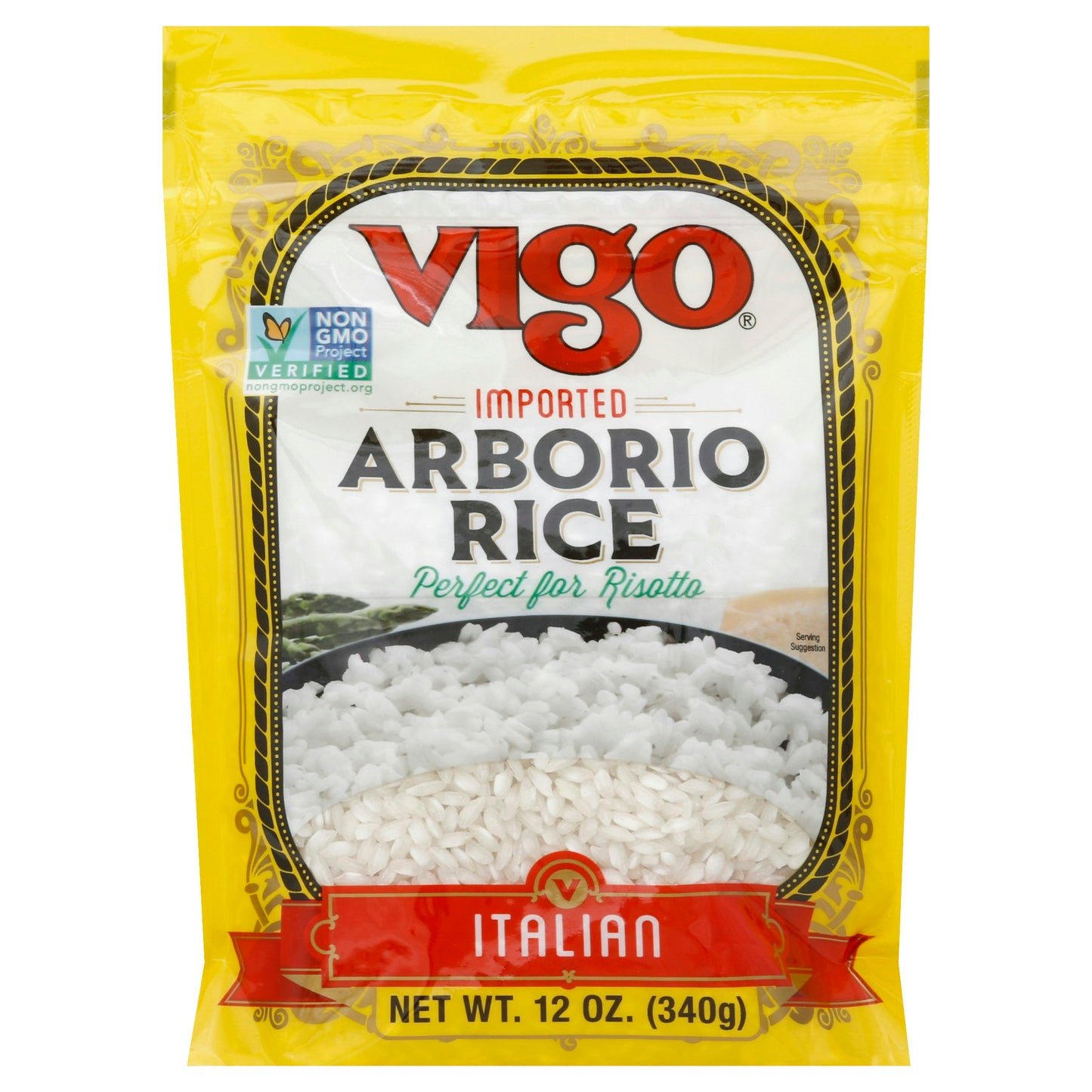 Vigo Rice Arborio Bag 12 oz (Pack of 6)