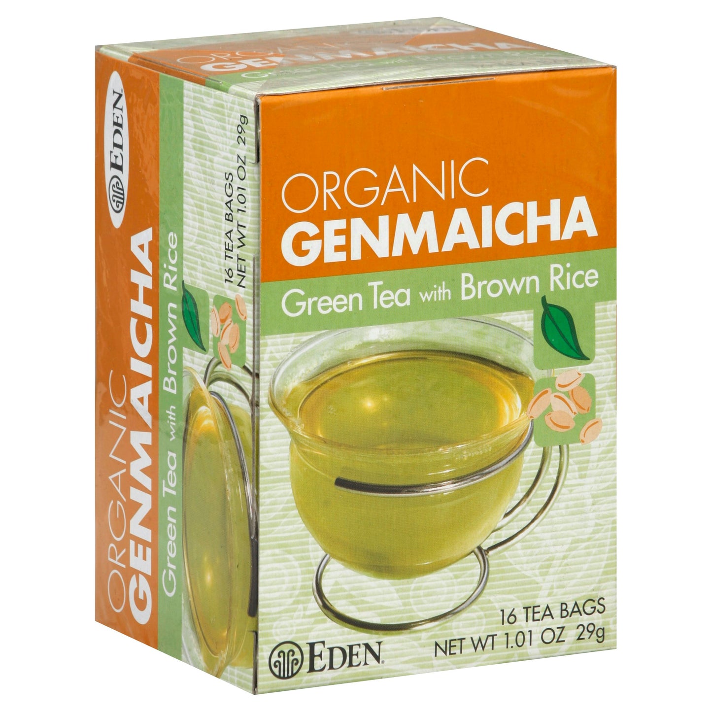 Eden Foods Tea Genmaicha Green Organic 16 Bg Pack of 12