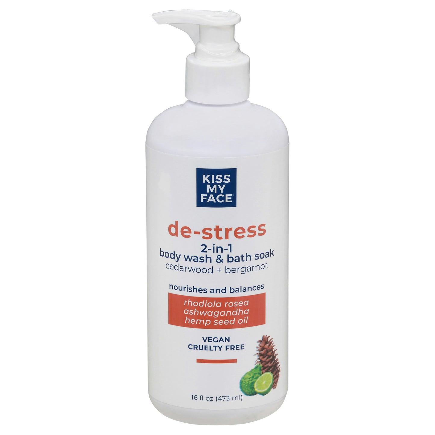 Kiss My Face Cedarwood Body Wash 16 oz (Pack of 3)