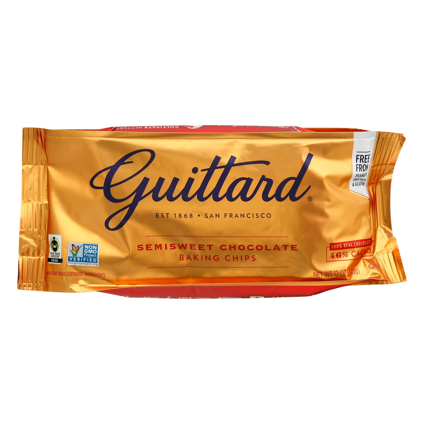 Guittard Chocolate Chip Semi Sweet 12 oz (Pack of 12)