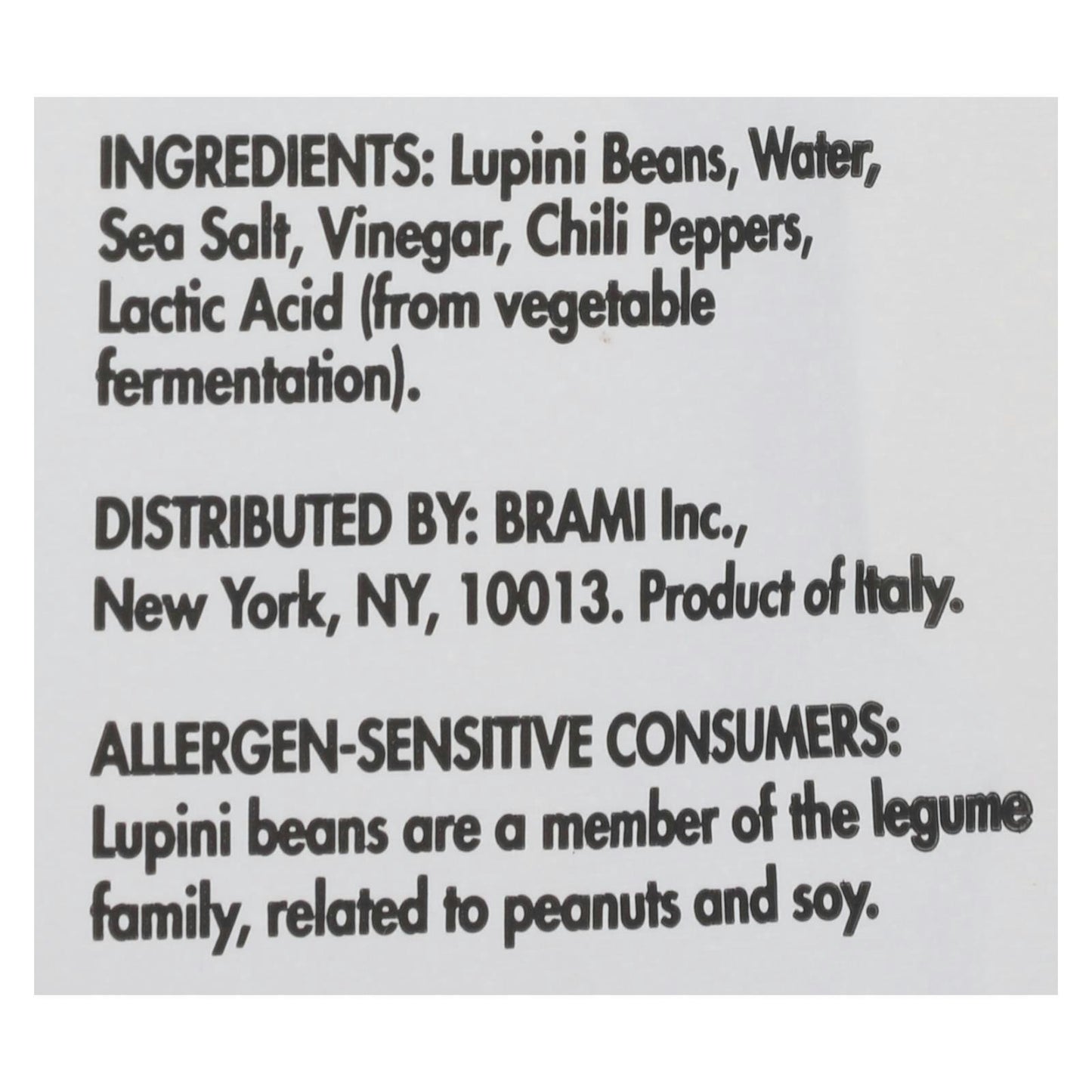 Brami Lupini Snack - Hot Pepper Gluten Free 5.3 oz (Pack of 8)