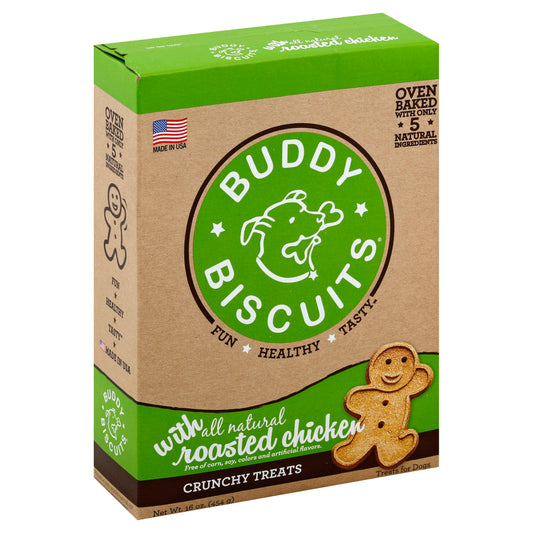 Buddy Biscuits Dog Biscuit Roasted Chicken 16 Oz Pack of 6