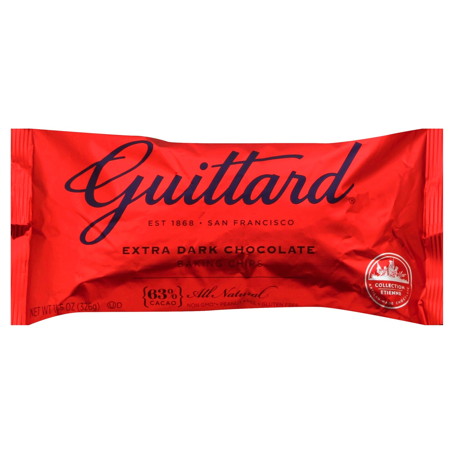 Guittard Chocolate Chip Extra Dark 63% 11.5 Oz (Pack of 12)