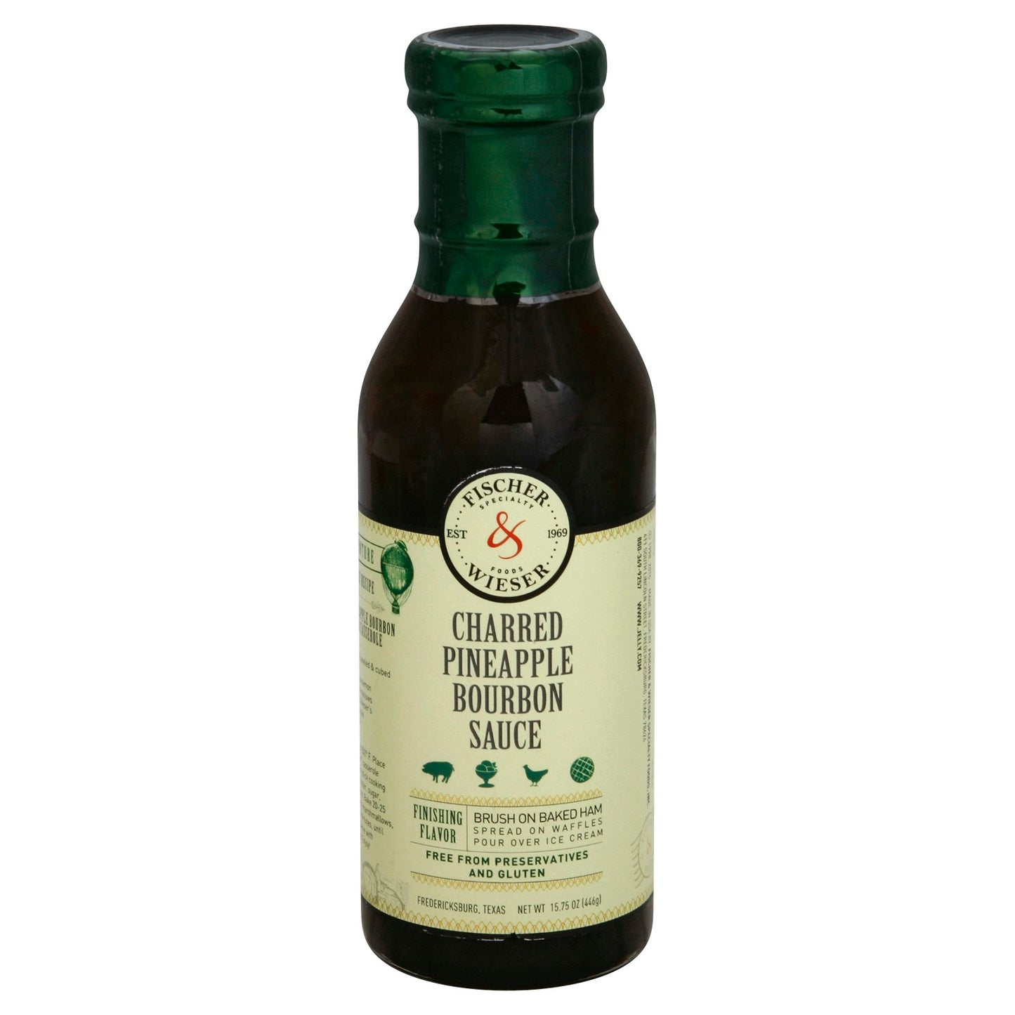 Fischer & Wieser Sauce Charred Pineapple Bourbon 15.8 Oz (Pack of 6)