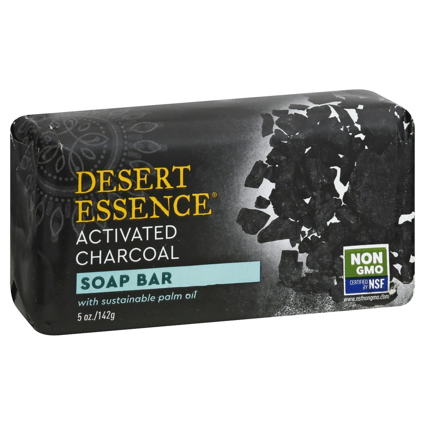 Desert Essence Soap Bar Charcoal Activated 5 Oz (Pack of 3)