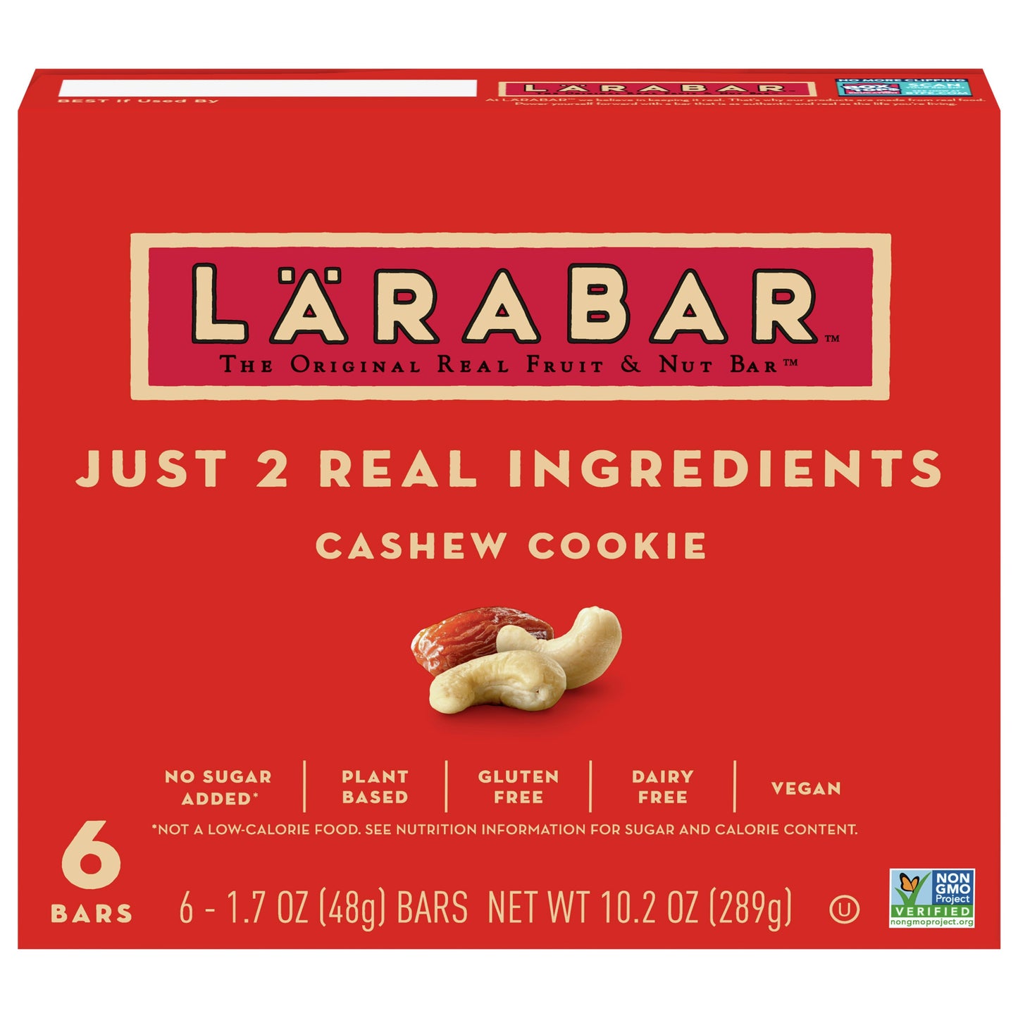 Larabar Bar Cashew Cookie 10.2 Oz Pack of 8