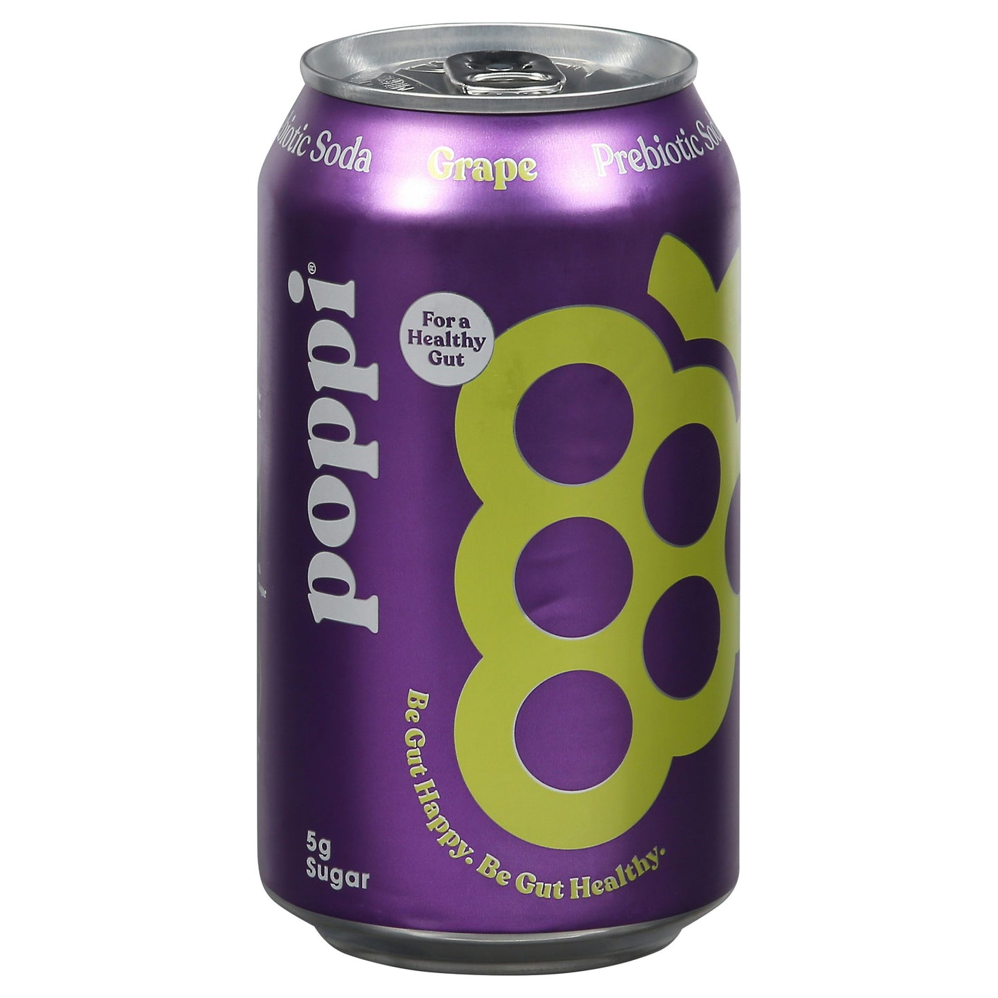 Poppi Soda Prebiotic Grape 12 fl oz (Pack of 12)