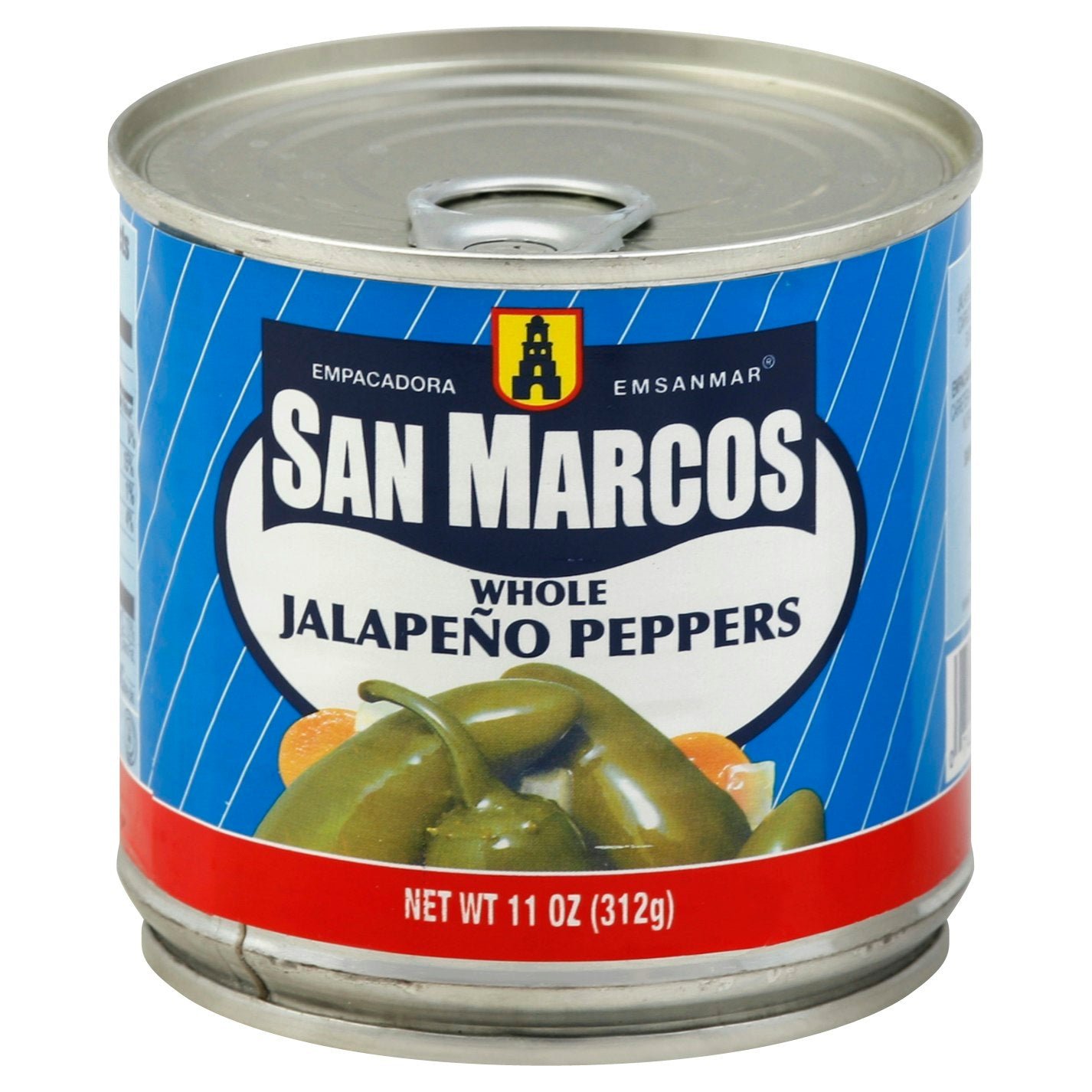San Marcos Pepper Jalapeno Whole 11 oz (Pack of 12)