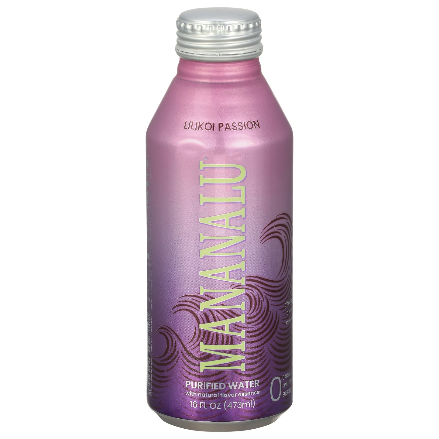 Mananalu Water Flavor Lilikoi Passion 16 fl oz (Pack of 12)
