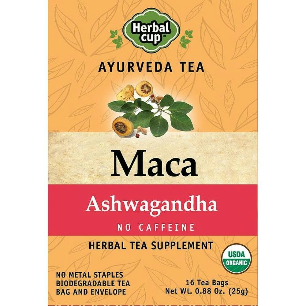 Herbal Cup Tea Maca Ashwagandha 16 Bg Pack of 6