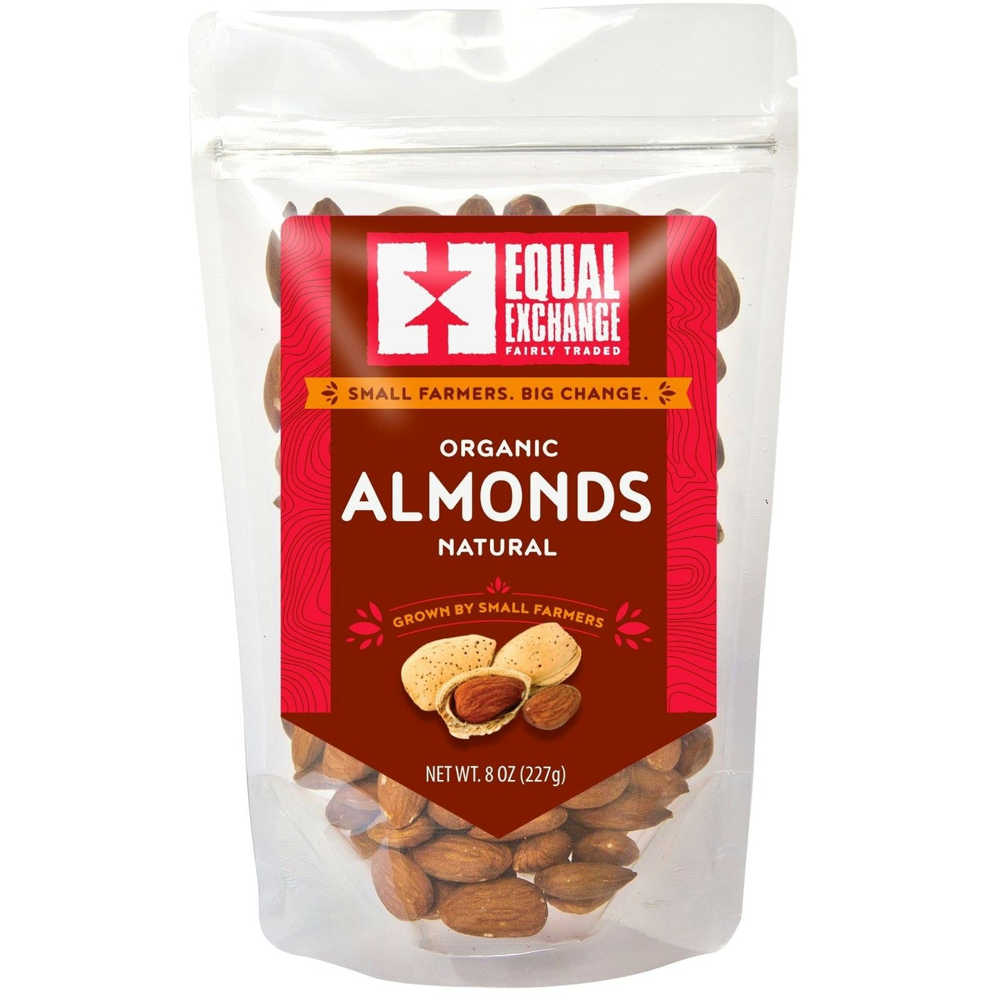 Equal Exchange Organic Natural Almonds 8 Oz Pack of 6