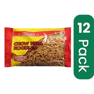 Sun Luck Noodle Chow Mein Foil 12 oz (Pack of 12)