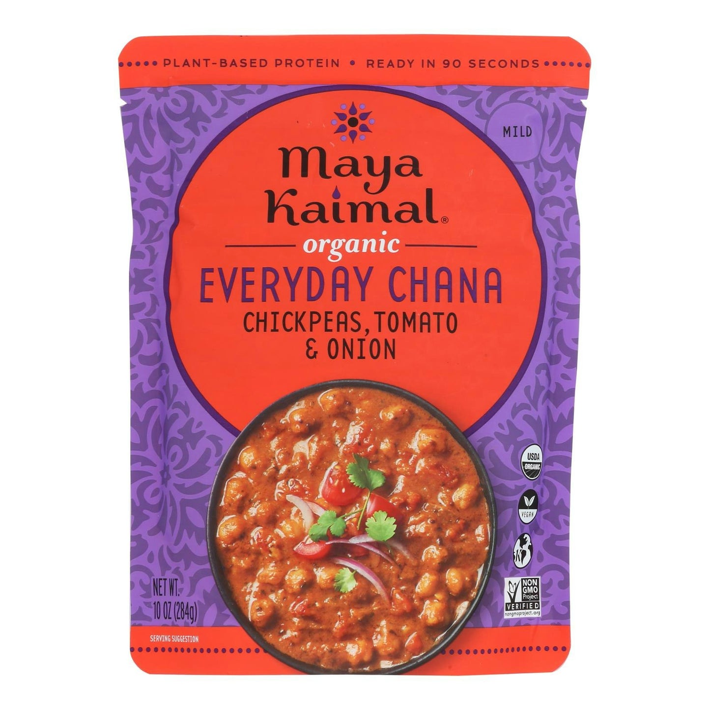 Maya Kaimal - Chana Chickpea Tom Onion 10 oz (Pack of 6)