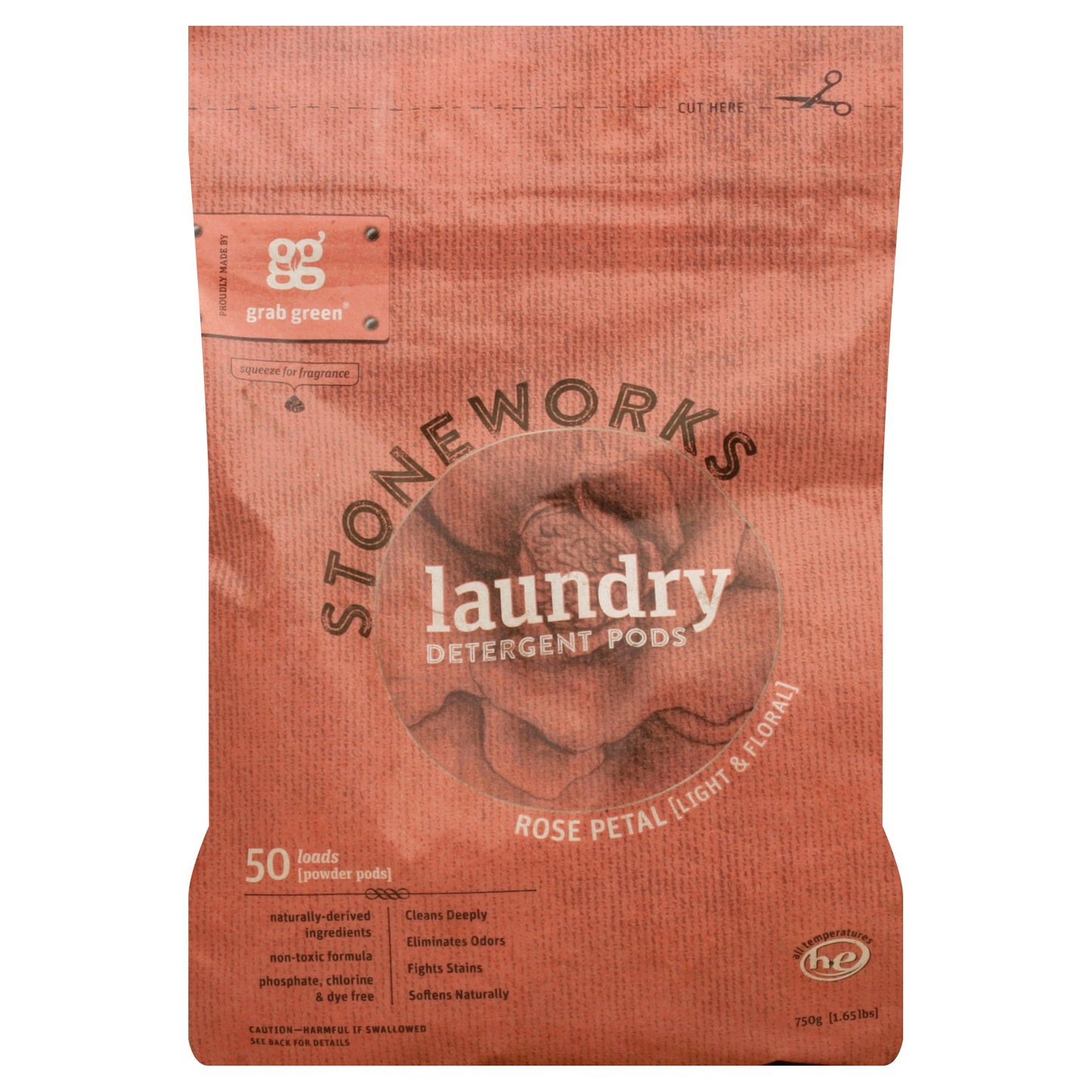 Grabgreen Detergent Stoneworks Rose 1.65 Lb (Pack of 6)