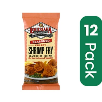 Louisiana Fish Fry Mix Shrimp Fry 10 oz (Pack of 12)